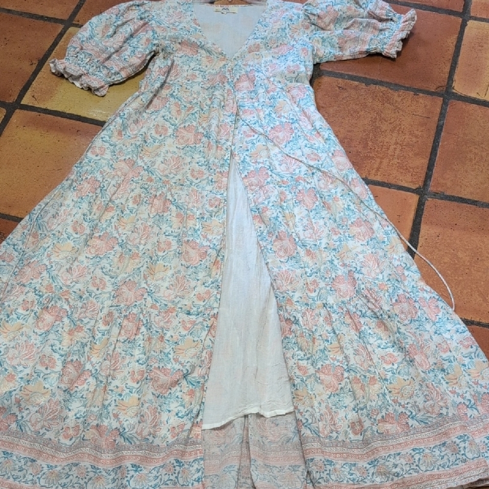 NIBI MTK Floral Maxi Dress in Pastel Shades
